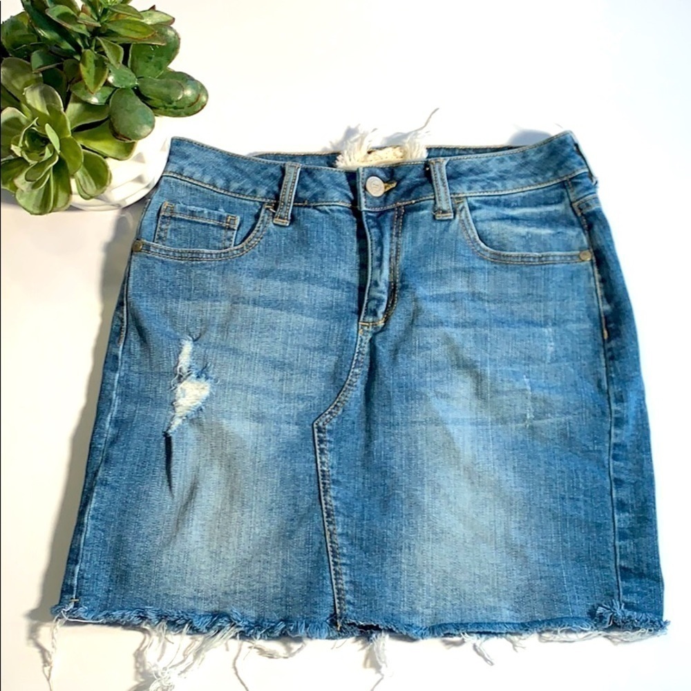 💗Altar’d state deconstructed denim skirt